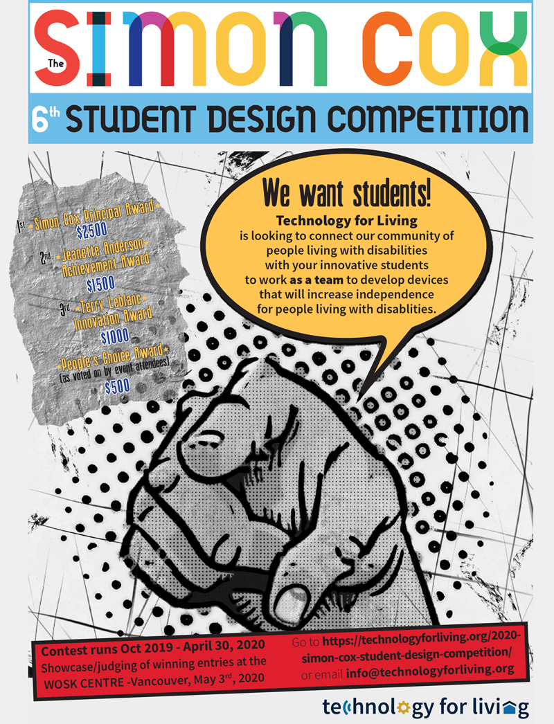 Simon Cox Student Design Competition 2020 poster